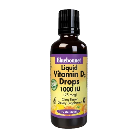 Bluebonnet - Liquid Vitamin D3 Drops 1000 IU Citrus - 1 oz