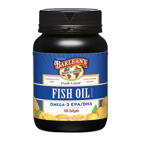 Barleans - Fresh Catch Fish Oil Softgels Orange - 100 Softgels