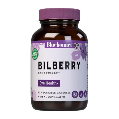 Bluebonnet - Bilberry Fruit Extract - 60 Veg Capsules