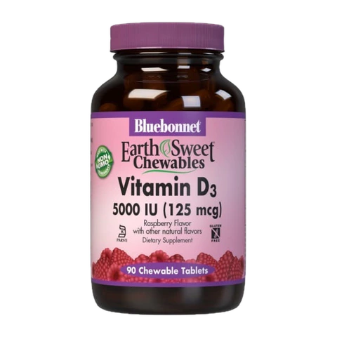 Bluebonnet - Vitamin D3 5000 IU - 90 Chewables