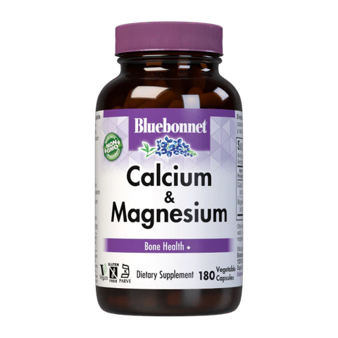 Bluebonnet - Calcium Plus Magnesium - 180 Veg Capsules