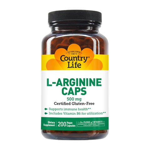 Country Life - Arginine 500 mg - 200 Capsules