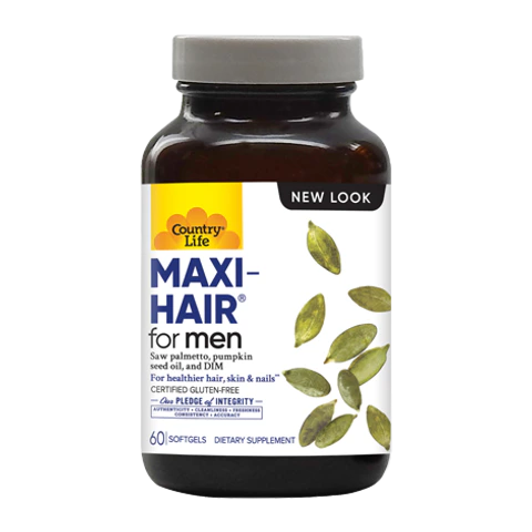 Country Life - Maxi Hair For Men Gluten Free - 60 Tablets