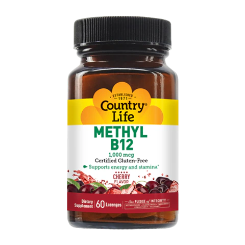 Country Life - Methyl B12 Cherry - 60 Lozenges