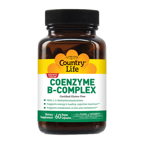 Country Life - Coenzyme B Complex Caps - 60 Veg Capsules