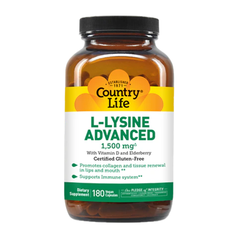 Country Life - L-Lysine Advanced 1500 mg - 180 count