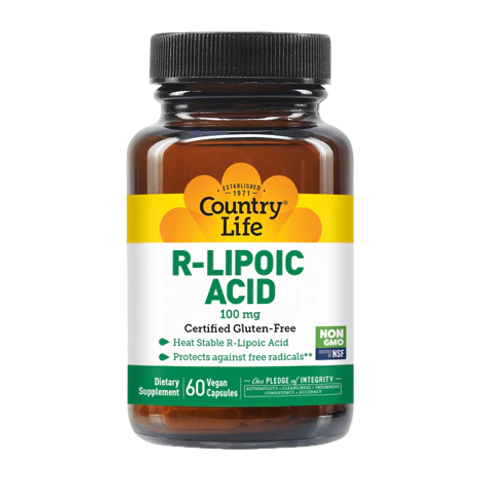 Country Life - R Lipoic Acid 100 mg - 60 Veg Capsules