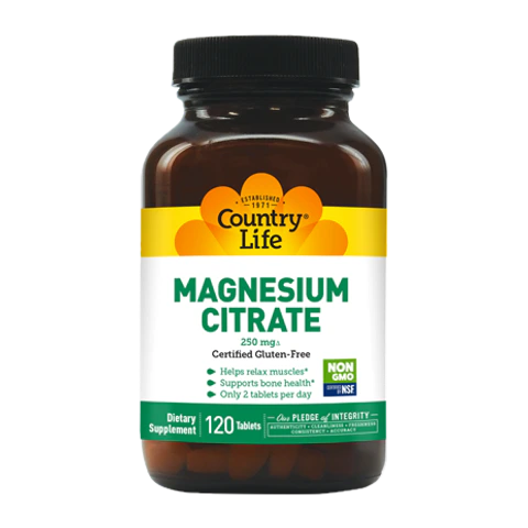 Country Life - Magnesium Citrate 250 mg - 120 Tablets