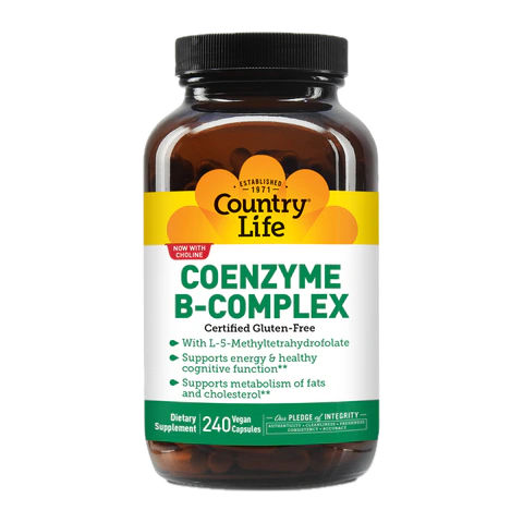 Country Life - Coenzyme B Complex Caps - 240 Veg Capsules
