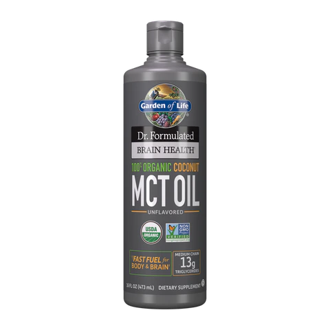 Garden of Life - Dr. Formulated Brain Health 100% Organic Coconut Mct Oil Unflavored - 16 oz