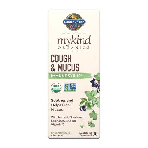 Garden of Life - Mykind Organics Cough & Mucus Syrup - 5 oz