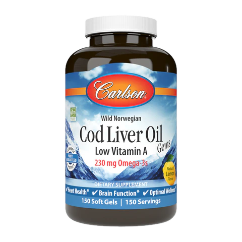 Carlson - Cod Liver Oil Gems Low Vit A - 150 Softgels