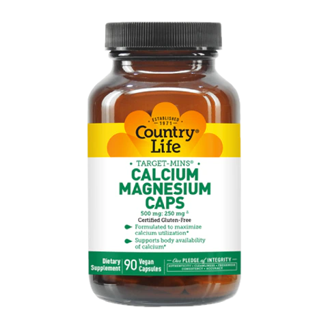 Country Life - Target Mins Calcium Magnesium Complex With Vitamin D3 - 90 Veg Capsules