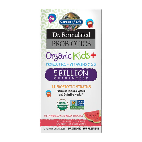 Garden of Life - Dr. Formulated Kids Probiotics 5 Billion Watermelon - 30 Chewables
