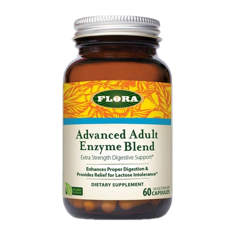 Flora - Urgent Support (Advanced Adult) Enzyme Blend - 60 Capsules