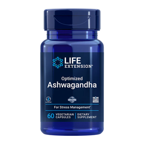 Life Extension - Optimized Ashwagandha Extract - 60 Veg Capsules