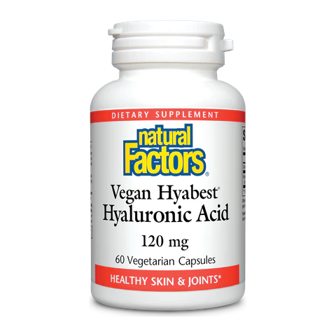 Natural Factors - Hyabest Hyaluronic Acid 100 mg - 60 Veg Capsules