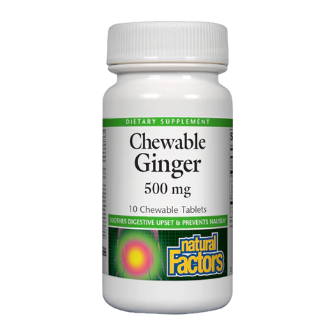 Natural Factors - Chewable Ginger - 10 Chewables
