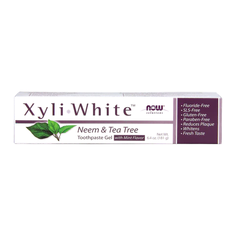 Now - Xyliwhite Neem & Tea Tree Toothpaste - 6.4 oz