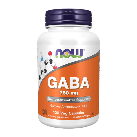 Now - Gaba 750 mg - 100 Veg Capsules