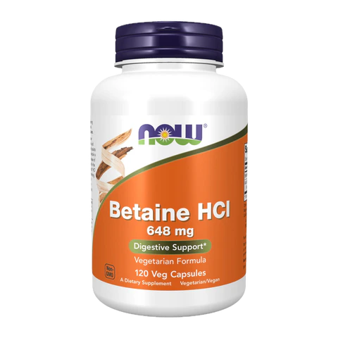 Now - Betaine Hcl - 120 Capsules