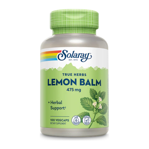 Solaray - Lemon Balm - 100 Capsules