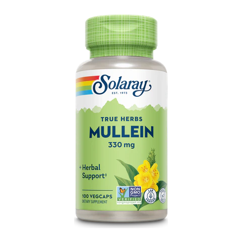 Solaray - Mullein Leaves - 100 Capsules