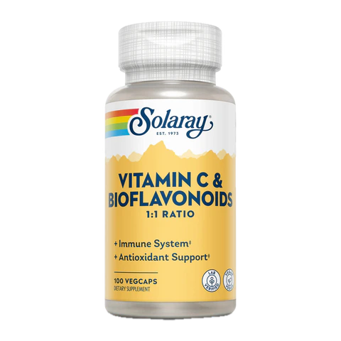 Solaray - Vit C w Bioflavonoid 500mg - 100 Vegcaps