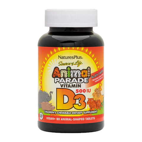 Natures Plus - Animal Parade Vit D3 500 IU Chewable - 90 count