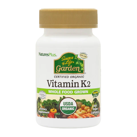 Natures Plus - Solgarden Vit K2 - 60 Veg Capsules