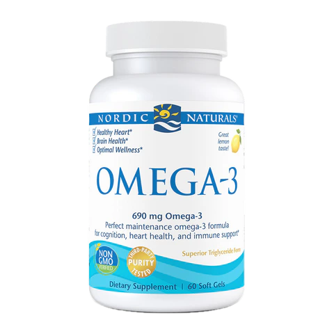 Nordic Naturals - Omega-3 Fish Gels Lemon - 60 count