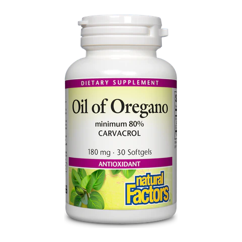 Natural Factors - Oil Of Oregano 180 mg - 30 Softgels