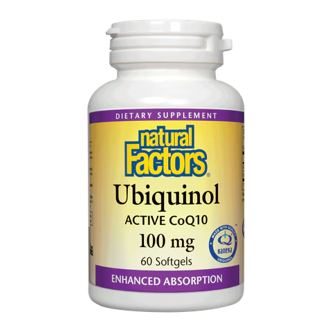 Natural Factors - Ubiquinol Active CoQ10 100 mg - 60 Softgels
