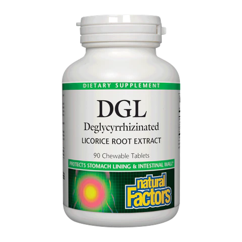 Natural Factors - Dgl Licorice Root Extract - 90 Chewables