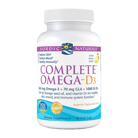 Nordic Naturals - Complete Omega-D Lemon - 60 count