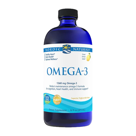 Nordic Naturals - Omega-3 Lemon Purified Fish Oil - 16 oz