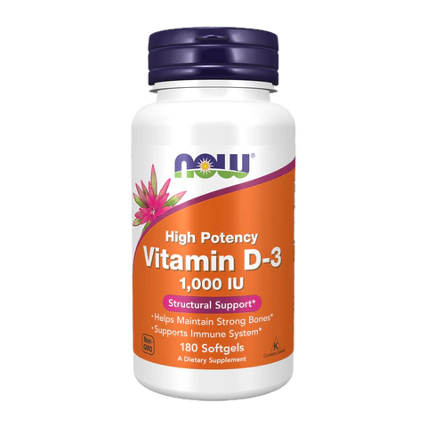 Now - Vit D 3 1000 IU - 180 Softgels