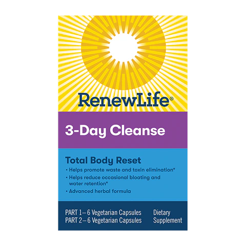 Renew Life - 3 Day Cleanse Program Total Body Reset - 2-Part Kit