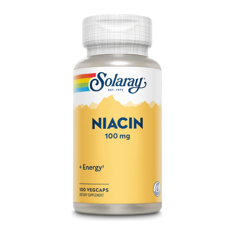 Solaray - Niacin - 100 Capsules