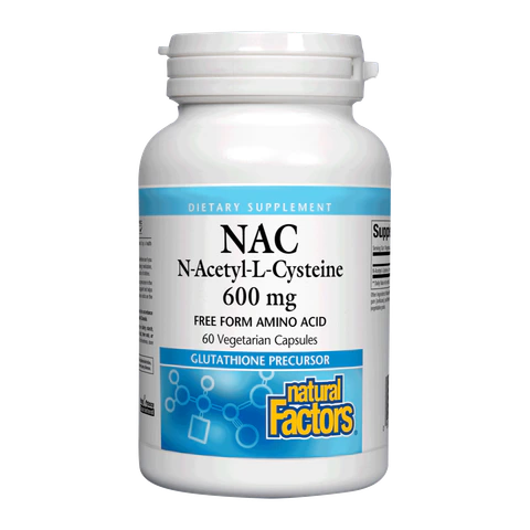 Natural Factors - N-Acetyl-L Cysteine 600 mg - 60 Capsules