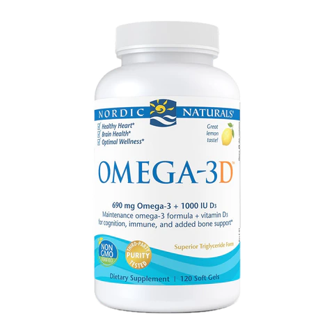 Nordic Naturals - Omega-3D Lemon - 120 Count