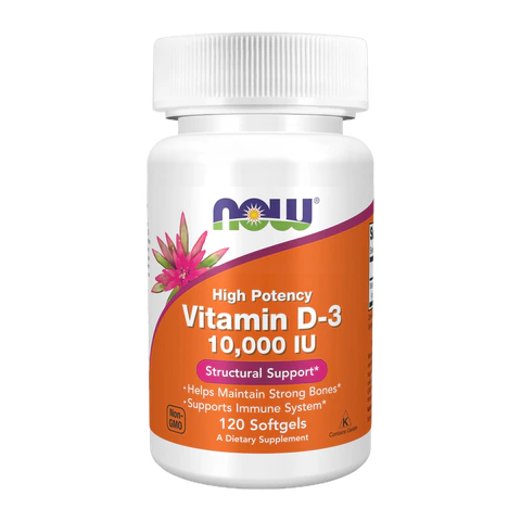Now - Vit D 3 10000 IU - 120 Softgels