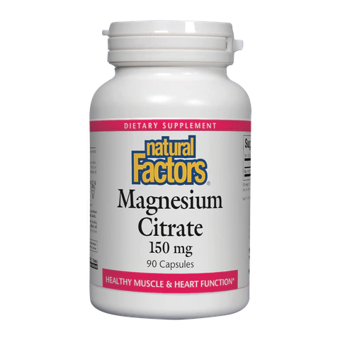 Natural Factors - Magnesium Citrate 150 mg - 90 Capsules