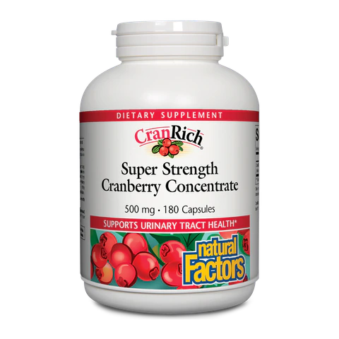 Natural Factors - Cranrich 500 mg - 180 Capsules