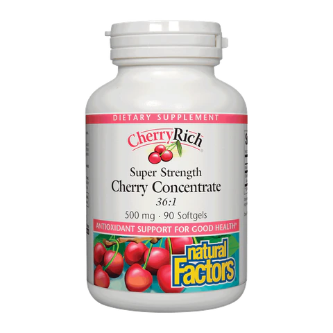 Natural Factors - Cherryrich Super Strength 500 mg - 90 Softgels