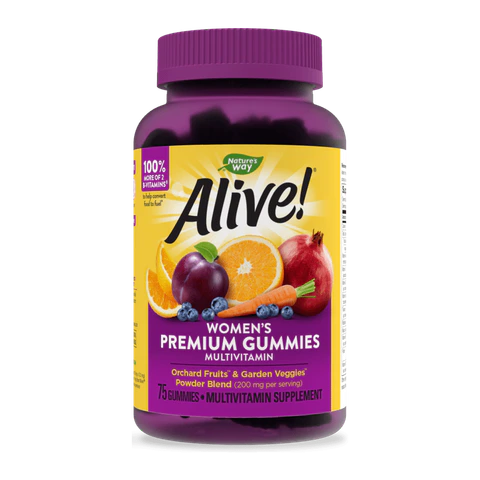 Natures Way - Alive - Women's Energy Gummy Multi-Vitamins - 75 Chewables