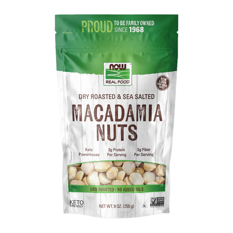 Now - Macadamia Nuts R&S - 9 oz
