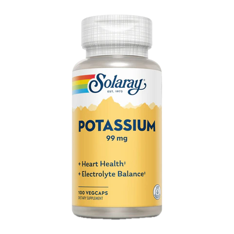 Solaray - Potassium Dietary Supplement 99 mg - 100 Capsules