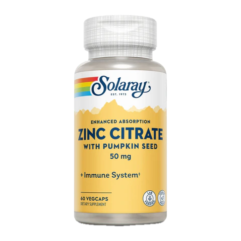 Solaray - Bio Citrate Zinc - 60 count