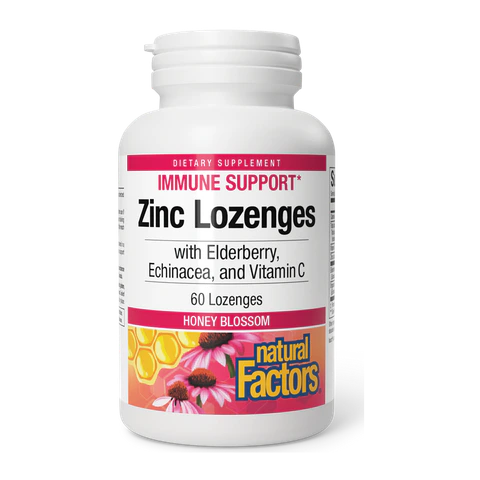 Natural Factors - Zinc with Elderberry - 60 Lozenges